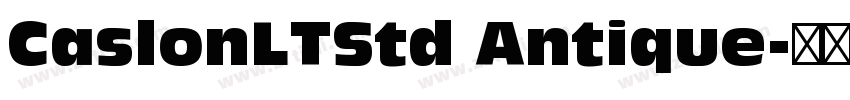 CaslonLTStd Antique字体转换